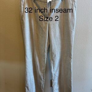 Ann Taylor NWT 2 trouser tan